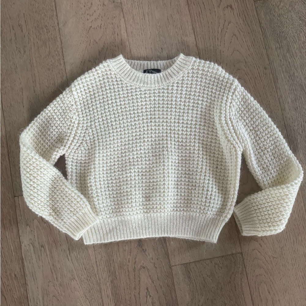 Cat & Jack Cream Textured Sweater